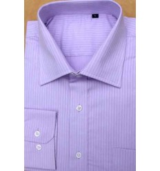 Camisa lilás magnetada, manga longa, 100% algodão, cod 852