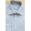 Fredao Moda Masculina Camisa cinza com listras brancas, manga longa, 100% algodão, fio egípcio, cód 853 Entrega imediata com 