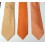  Kit com 3 gravatas nas cores laranja, salmão e amarela. Coleção nova de ótima qualidade em promoção Entrega imediata com 