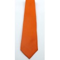 Gravata de jacquard, cor laranja, modelo longo tradicional de ótima qualidade. Cód 1338