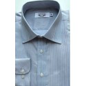 Camisa passa fácil, cor cinza manga longa, padrão exportação,  cód 1423C