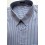 Fredao Moda Masculina Camisa extra grande, manga curta, cor prata com listras de algodão, Ref. 979 Entrega imediata com todas g