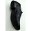  Sapato Extra Grande de couro social, preto sem cadarço, solado de borracha antiderrapante, cód  1497, Ref 4001 Entrega imedia