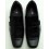 Sapato Extra Grande de couro social, preto sem cadarço, solado de borracha antiderrapante, cód  1497, Ref 4001 Entrega imedia