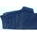 Calça pierre cardin, jeans na cor azul escuro em  tecido de algodão com elastano, cód 1519