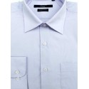 Camisa azul clara, manga longa em tecido passa fácil, padrão exportação,  Cód. 996