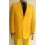 Fredao Moda Masculina Terno amarelo, corte tradicional com 2 botões em tecido de microfibra oxford, cód 1364 Entrega imediata 