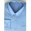 Fredao Moda Masculina Camisa extra grande, azul clara, manga longa de algodão da coleção Plus Size, ref.  650 Entrega imediat