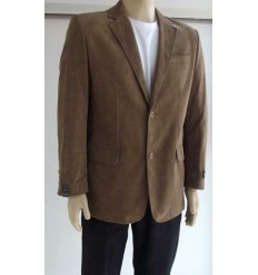 Fredao Moda Masculina Blazer marrom com 2 botões, corte inglês em tecido 100% de algodão, cód. 1254 Entrega imediata com tod