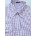 Camisa plus size masculina de algodão, manga comprida, quadriculada, Cód 991PA