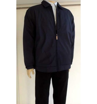  Jaqueta extra grande azul escuro (plus size) em tecido de poliéster importado, cod 988 Entrega imediata com todas garantias da