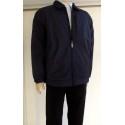 Jaqueta extra grande azul escuro (plus size) em tecido de poliéster importado, cod 988