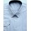 Fredao Moda Masculina Camisa Extra Grande, Plus Size, manga longa de algodão fio 120 egipcio, cor branca com listrinhas azul e 
