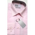 Camisa masculina passa fácil manga longa cor rosa de ótima qualidade, cód 891