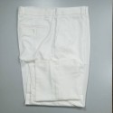 Calça branca masculina sem pregas de panamá e puro poliéster:  ref  1385