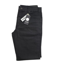 Calça Pierre Cardin jeans preta com elastano, cód 1219