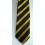  Gravata preta com listras cor de ouro, modelo tradicional com ótimo caimento, cód 374.A5 Entrega imediata com todas garantias