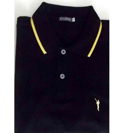  Camiseta polo de malha piquet preta, manga curta da coleção nova em promoção, cod. 1199 Entrega imediata com todas garantia
