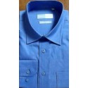 Camisa azul, manga longa, 100% de algodão, manga longa com excelente qualidade, cód 775